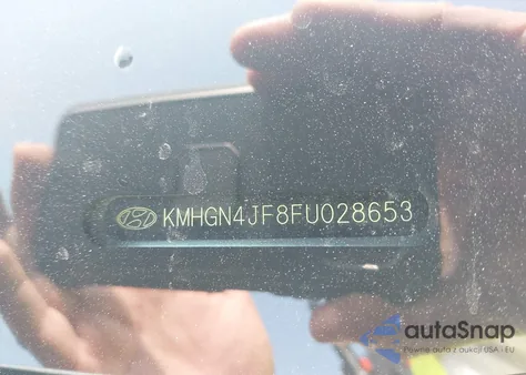 2015 Hyundai Genesis 5.0 from USA, damaged, VIN KMHGN4JF8FU028653